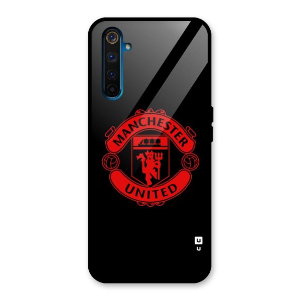 Bold Mancheter United Glass Back Case for Realme 6 Pro