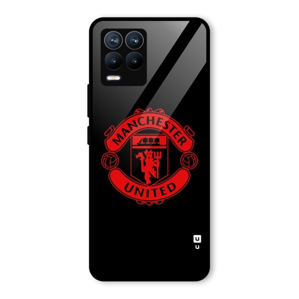 Bold Mancheter United Glass Back Case for Realme 8