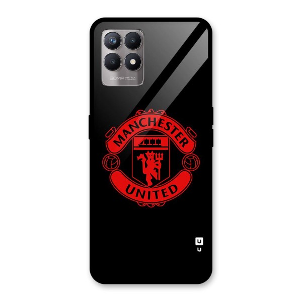 Bold Mancheter United Glass Back Case for Realme 8i