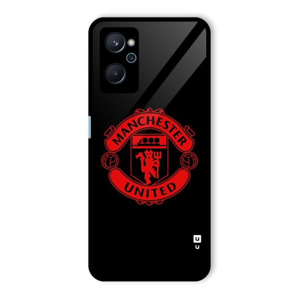 Bold Mancheter United Glass Back Case for Realme 9i