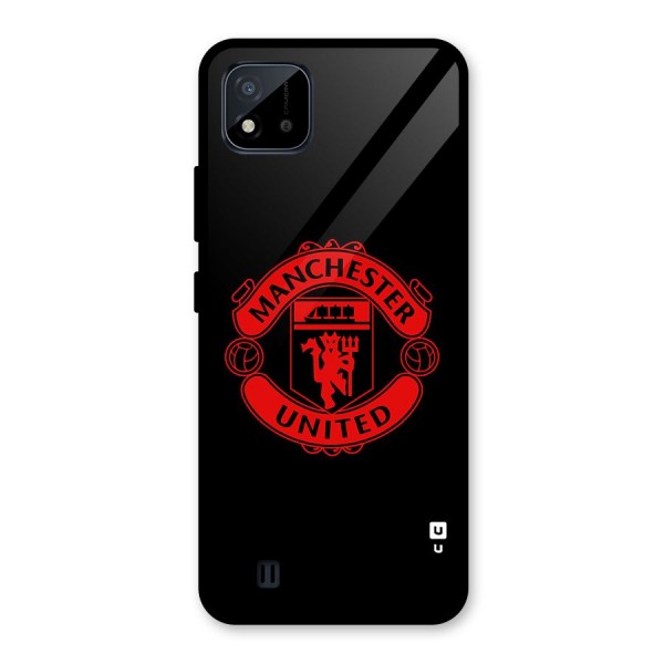 Bold Mancheter United Glass Back Case for Realme C11 2021