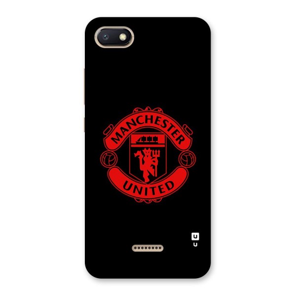 Bold Mancheter United Back Case for Redmi 6A