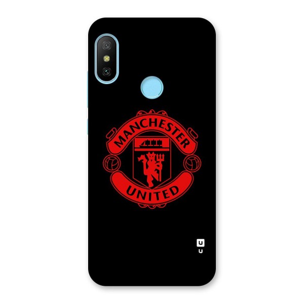 Bold Mancheter United Back Case for Redmi 6 Pro