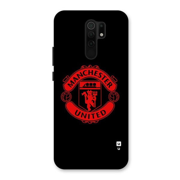 Bold Mancheter United Glass Back Case for Redmi 9 Prime