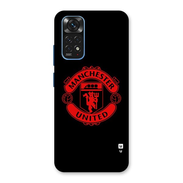 Bold Mancheter United Glass Back Case for Redmi Note 11S