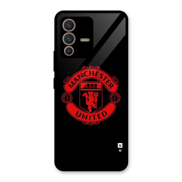 Bold Mancheter United Glass Back Case for Vivo V23 5G