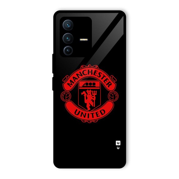 Bold Mancheter United Glass Back Case for Vivo V23 Pro