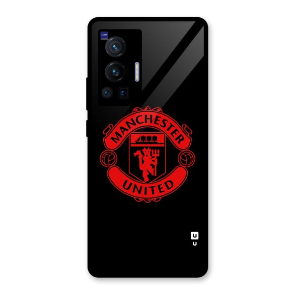 Bold Mancheter United Glass Back Case for Vivo X70 Pro