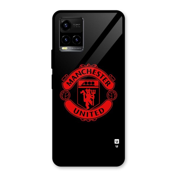 Bold Mancheter United Glass Back Case for Vivo Y21A