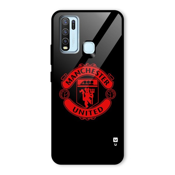 Bold Mancheter United Glass Back Case for Vivo Y30