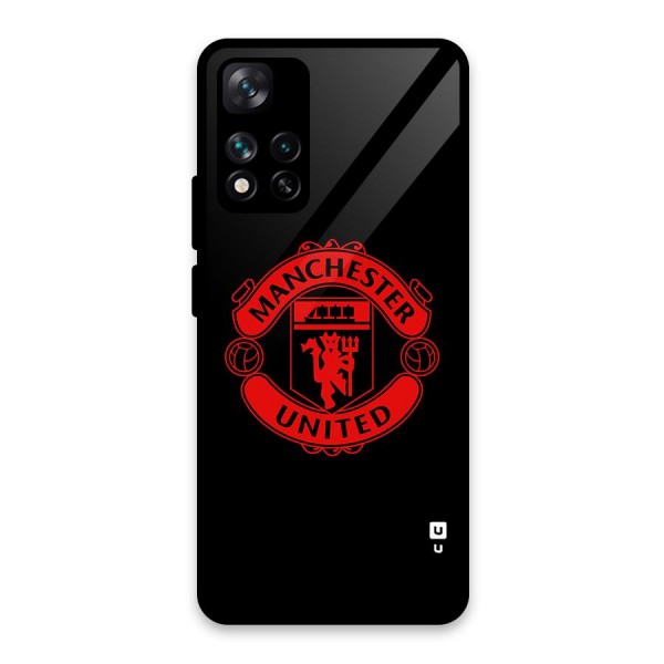 Bold Mancheter United Glass Back Case for Xiaomi 11i 5G