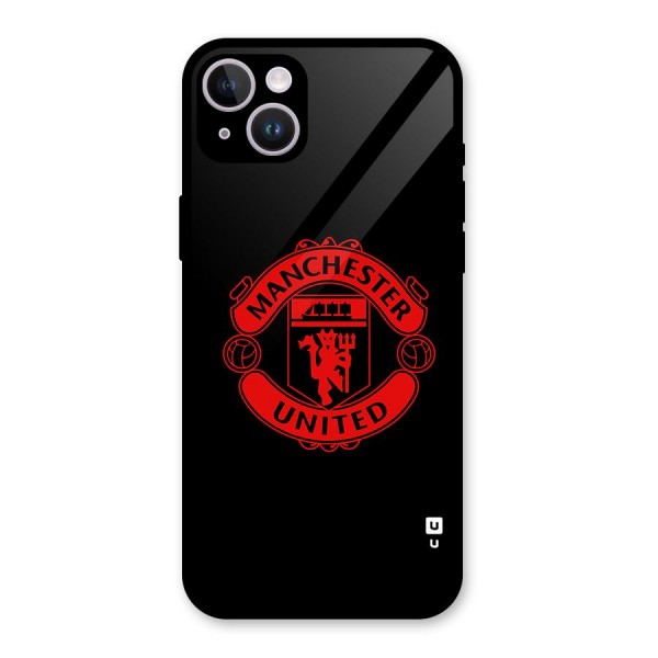 Bold Mancheter United Glass Back Case for iPhone 14 Plus