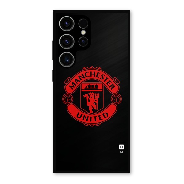 Bold Mancheter United Metal Back Case for Galaxy S23 Ultra