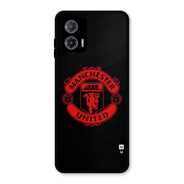 Bold Mancheter United Metal Back Case for Moto G73