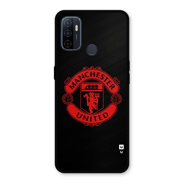 Bold Mancheter United Metal Back Case for Oppo A53