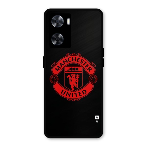 Bold Mancheter United Metal Back Case for Oppo A57 2022