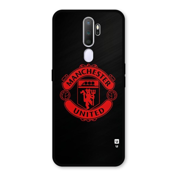 Bold Mancheter United Metal Back Case for Oppo A5 (2020)