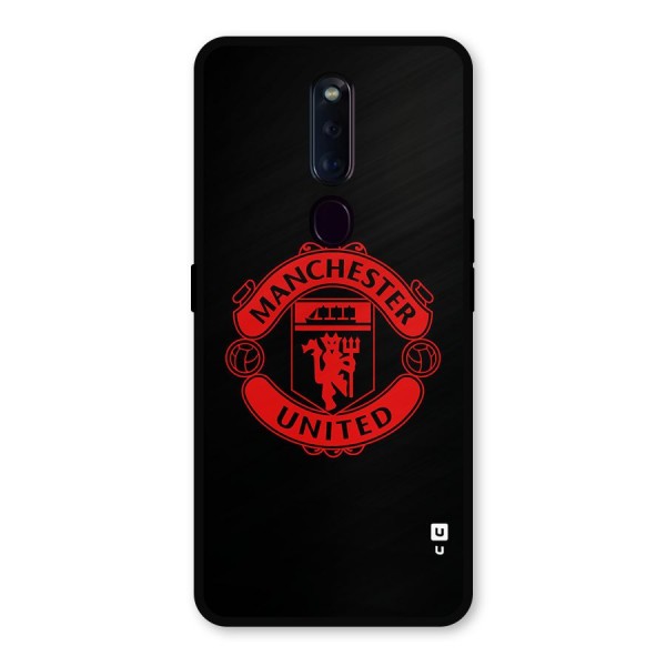 Bold Mancheter United Metal Back Case for Oppo F11 Pro