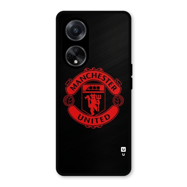 Bold Mancheter United Metal Back Case for Oppo F23