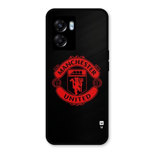 Bold Mancheter United Metal Back Case for Oppo K10 (5G)