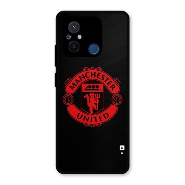 Bold Mancheter United Metal Back Case for Poco C55