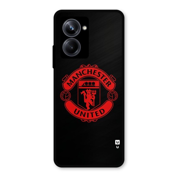 Bold Mancheter United Metal Back Case for Realme 10 Pro