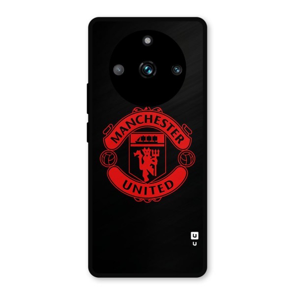 Bold Mancheter United Metal Back Case for Realme 11 Pro