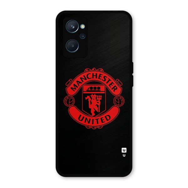 Bold Mancheter United Metal Back Case for Realme 9i