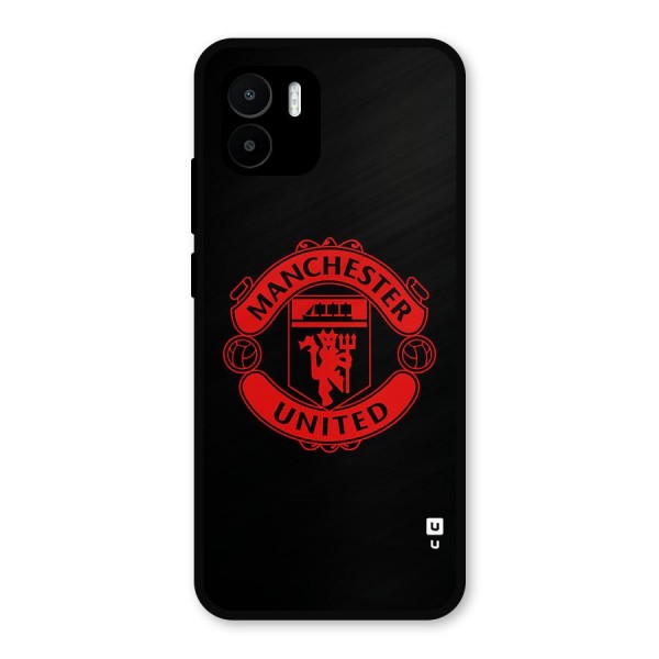 Bold Mancheter United Metal Back Case for Redmi A1