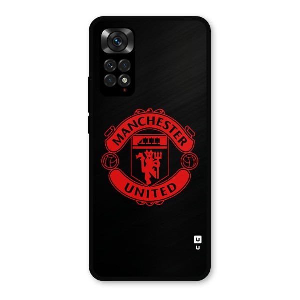 Bold Mancheter United Metal Back Case for Redmi Note 11