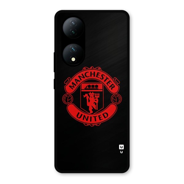 Bold Mancheter United Metal Back Case for Vivo T2