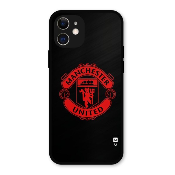 Bold Mancheter United Metal Back Case for iPhone 12