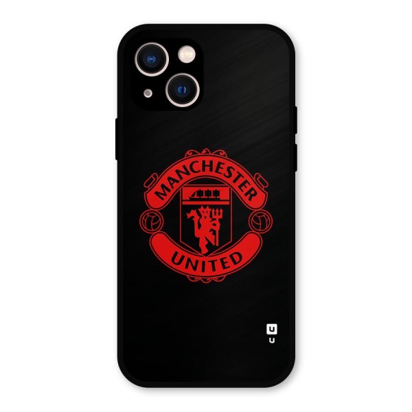Bold Mancheter United Metal Back Case for iPhone 13