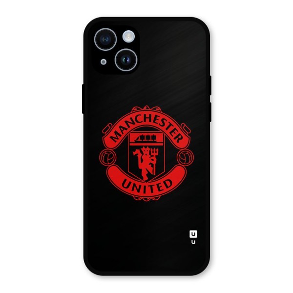 Bold Mancheter United Metal Back Case for iPhone 14