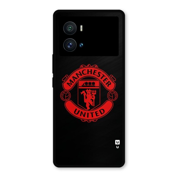 Bold Mancheter United Metal Back Case for iQOO 9 Pro