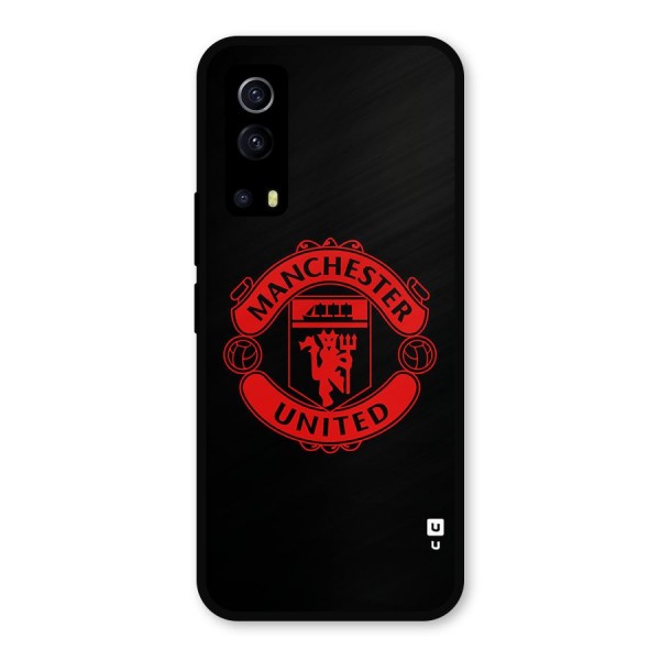 Bold Mancheter United Metal Back Case for iQOO Z3