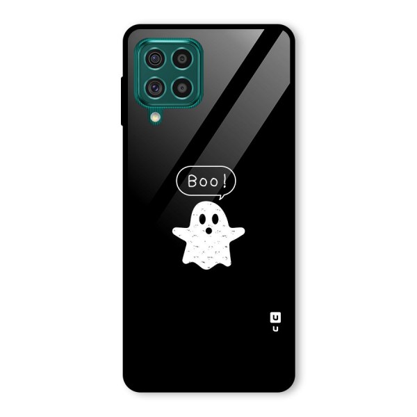 Boo Cute Ghost Glass Back Case for Galaxy F62