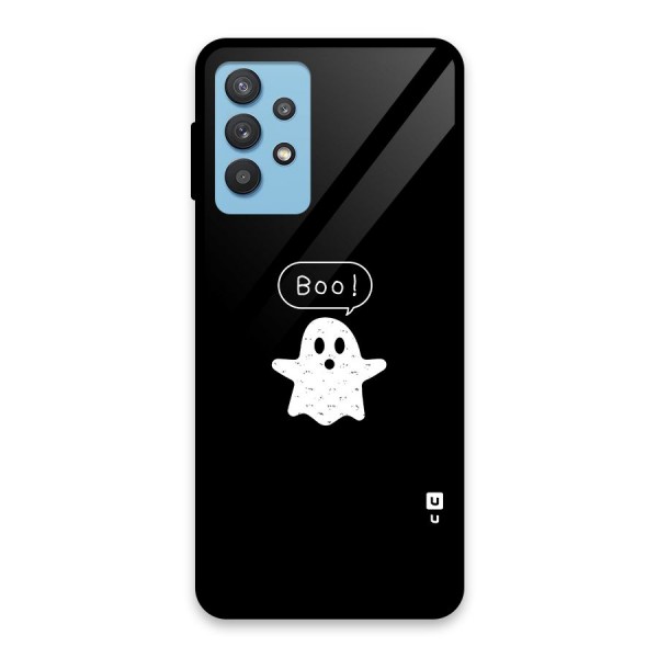 Boo Cute Ghost Glass Back Case for Galaxy M32 5G