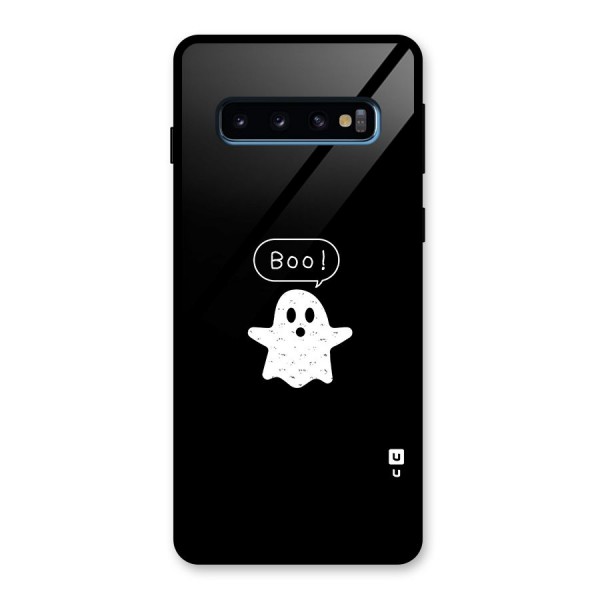 Boo Cute Ghost Glass Back Case for Galaxy S10