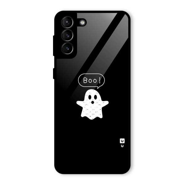 Boo Cute Ghost Glass Back Case for Galaxy S21 Plus