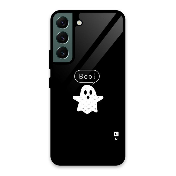 Boo Cute Ghost Glass Back Case for Galaxy S22 5G