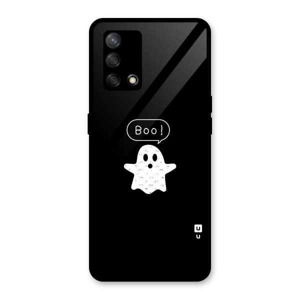 Boo Cute Ghost Glass Back Case for Oppo F19