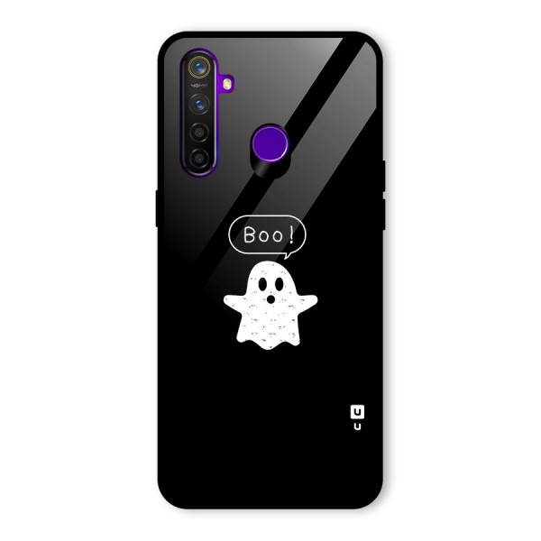 Boo Cute Ghost Glass Back Case for Realme 5 Pro
