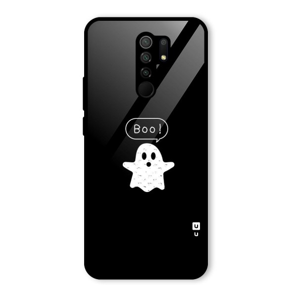 Boo Cute Ghost Glass Back Case for Redmi 9 Prime