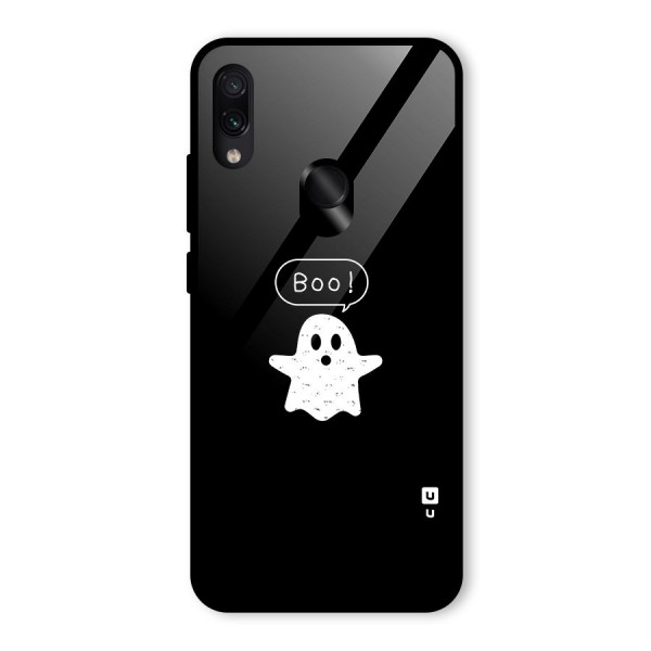 Boo Cute Ghost Glass Back Case for Redmi Note 7