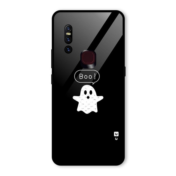 Boo Cute Ghost Glass Back Case for Vivo V15