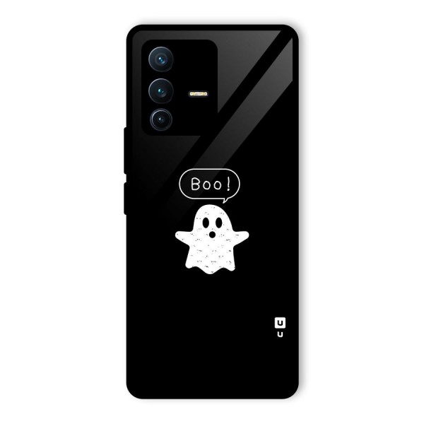 Boo Cute Ghost Glass Back Case for Vivo V23 Pro