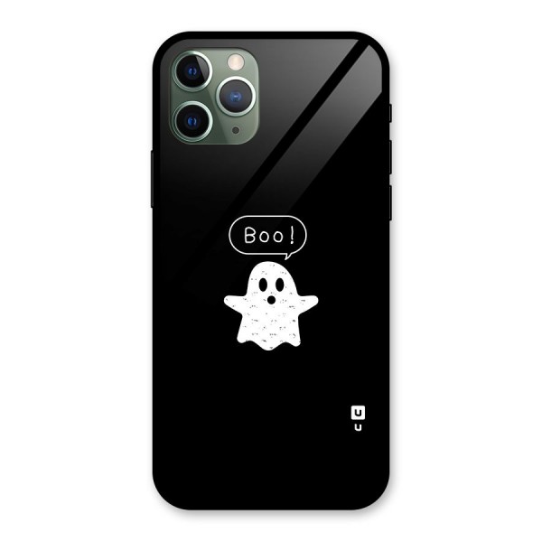 Boo Cute Ghost Glass Back Case for iPhone 11 Pro