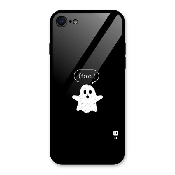 Boo Cute Ghost Glass Back Case for iPhone SE 2020