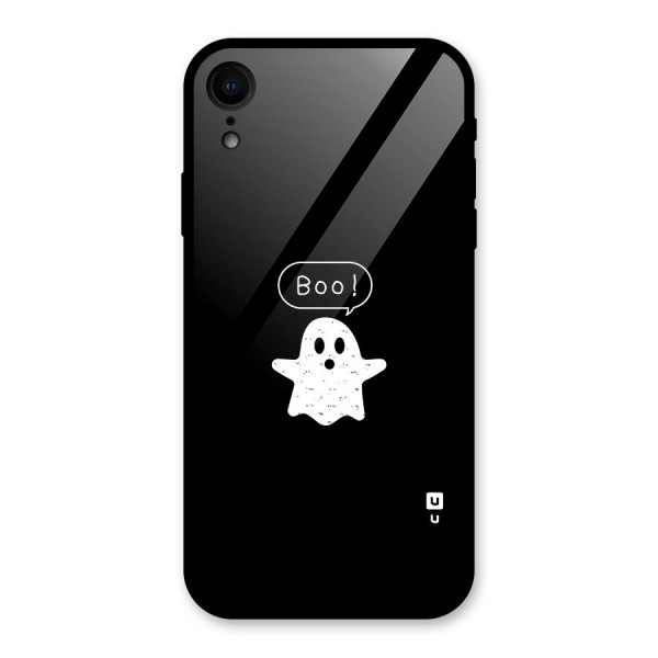 Boo Cute Ghost Glass Back Case for iPhone XR